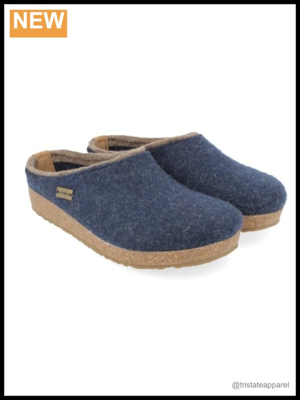 Kris Wool Felt Clogs Unisex Warm House Shoes with Arch Support